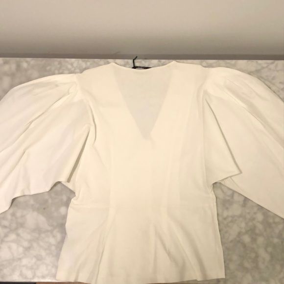 COPY - Uterque Puff Sleeves Top - Picture 4 of 5